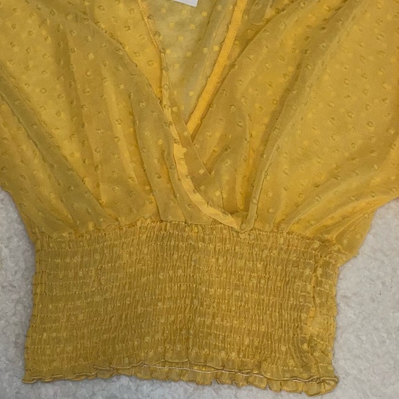 Sheer Puff Sleeve Top - Picture 2 of 3